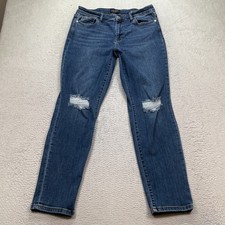 Judy Blue Jeans Womens 13/31 FITS 34x30 Blue Slim Fit Stretch Denim