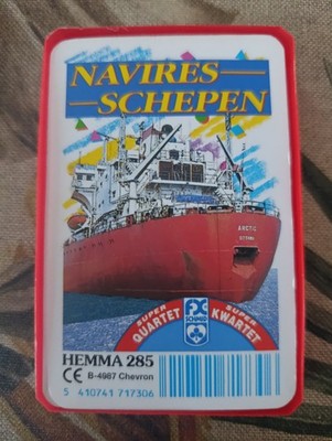 HEMMA Trumpfspiel Karte Quartett Super Quartett Top Ass SCHIFFE - SCHEPEN