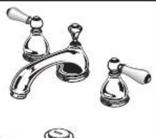 American Standard 2Handles  Chrome OR Porcelain Bathroom Faucet. 2808 Series.