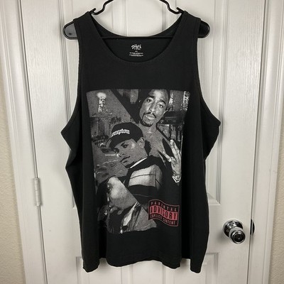Shaka Wear Men s Large Graphic Tupac/Eazy-E/B.I.G. Tank Top/Muscle Shirt Sz 2XL