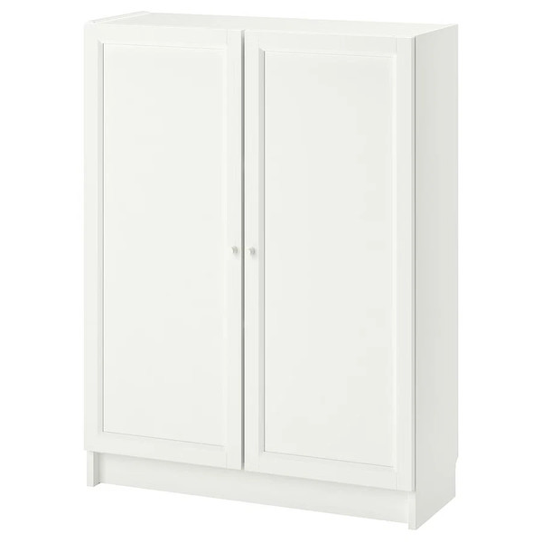 Nueva funda para libros OXBERG/BILLY con puertas 80x30x106 cm blanca solución de almacenamiento duradera