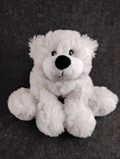 Kellytoy Polar Bear Plush Stuffed Animal White Sewn Eyes w Squeaker Squeaks