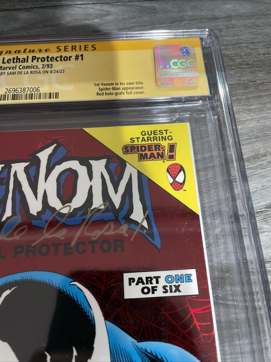 Venom Lethal Protector #1 Signed By Sam De La Rosa CGC 9.6 | FREE