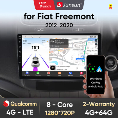 Für Dodge Journey Fiat Freemont Carplay Android Autoradio 4+64G GPS NAVI BT DAB+