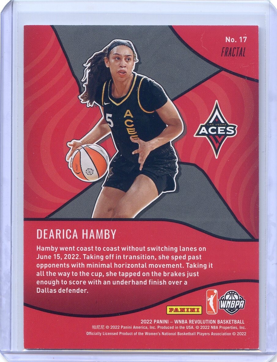 2022 Panini Revolution Shock Wave Fractal NO.17 Dearica Hamby