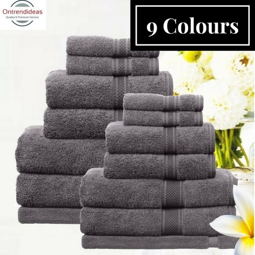 Ramesses 100 Egyptian Cotton Towel Set 7 Or 14pc Set Luxury