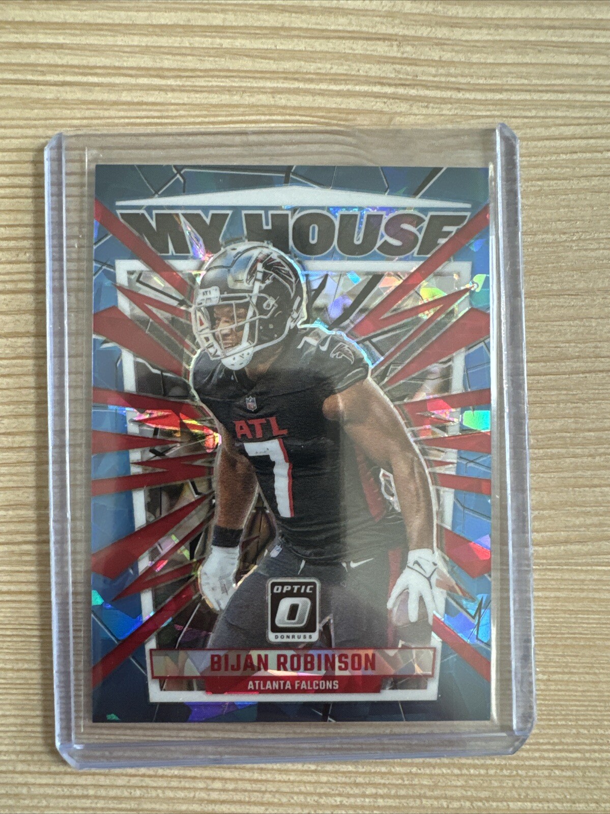 2023 Optic Bijan Robinson My House Blue Ice Prizm #/15
