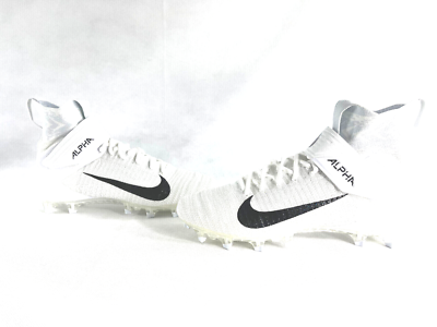 Nike Alpha Menace Elite 2 Flyknit White Football Cleats  display picture 1