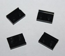 Lego Black Plate 1x2 with Door Rail 32028/set 7412 7747 4194 10170 7662 4483 ...