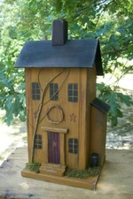 Saltbox , Functional Birdhouse , Saltbox Birdhouse , Primitive Birdhouse