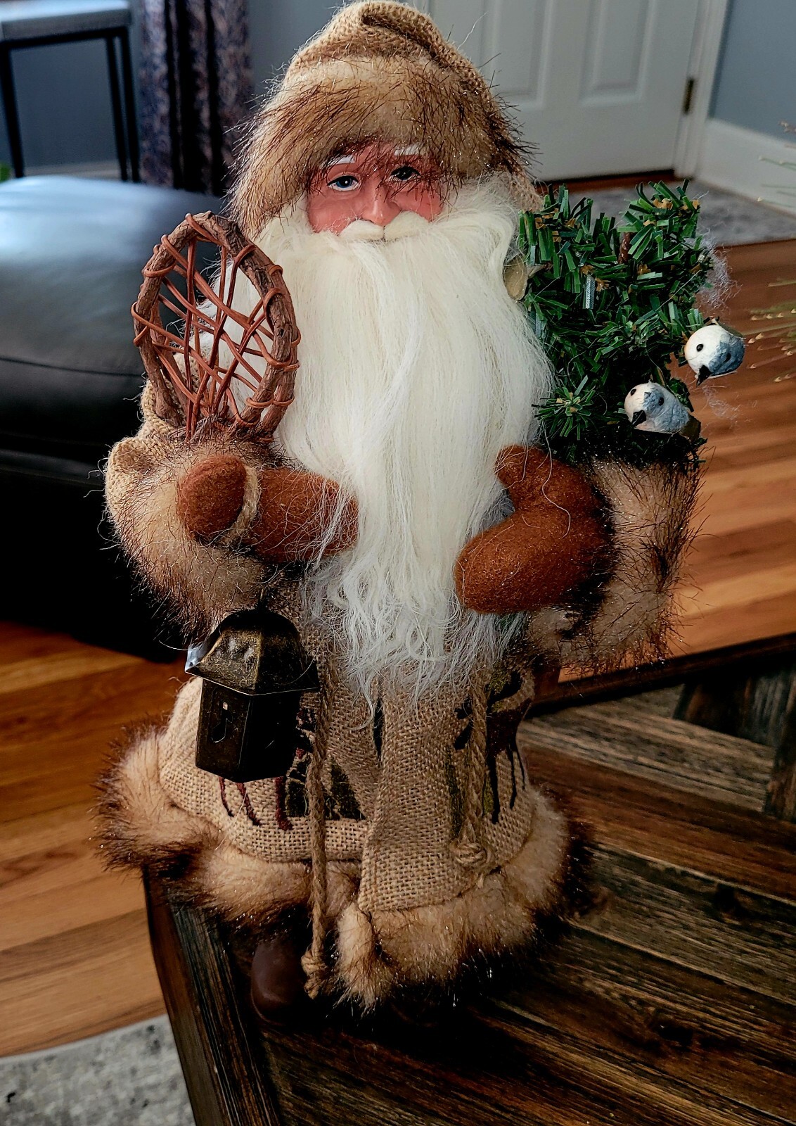 Santa Christmas Statue 17" Tall Vintage eBay