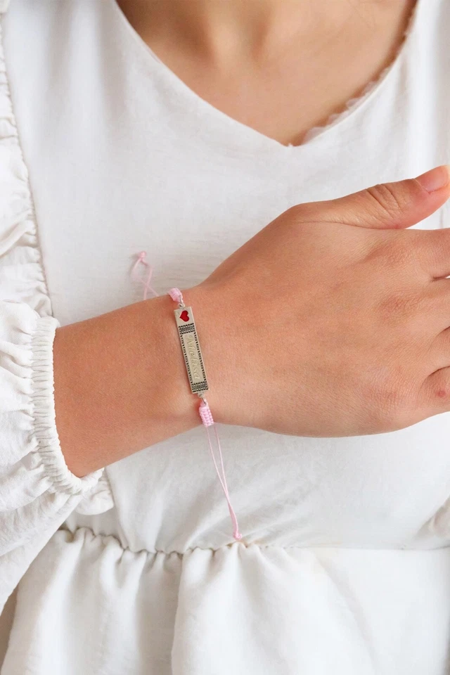 Personalized Handmade Bracelet Jewelry Made of Sterling Silver, Unisex Bracelet - Image 2 of 4