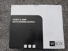 WBox Technologies 4-Channel CCTV Camera Power Supply 12V-DC 5 NEW