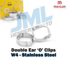 Double Ear O Hose Clip Mikalor | Stainless Steel | W4 | Air Gas Fluids Clamp