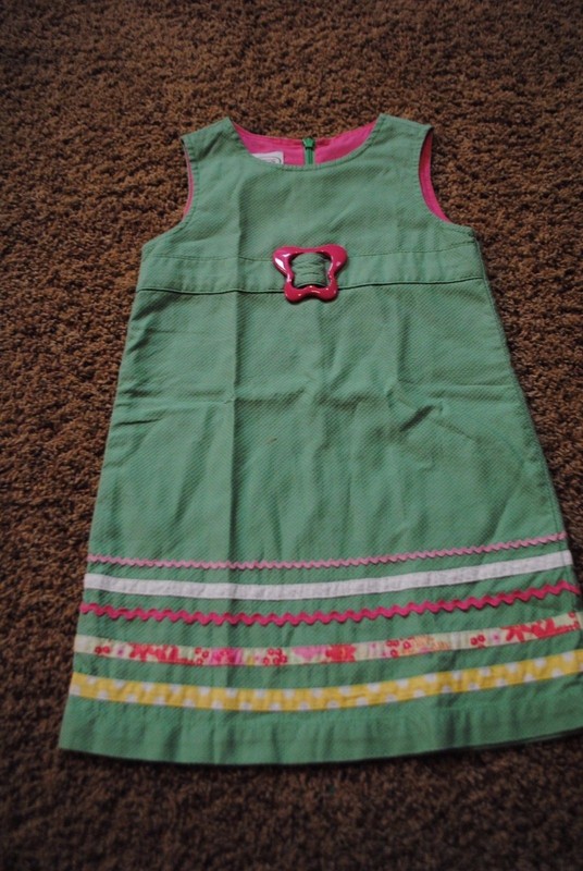TALBOT'S KIDS Girl's Dress ~ Size 4 - Green Floral ~ VACATION WEDDING