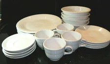 Homer Laughlin Fiesta Ware White Post-1986 Dinnerware. From $1.95 Per Piece