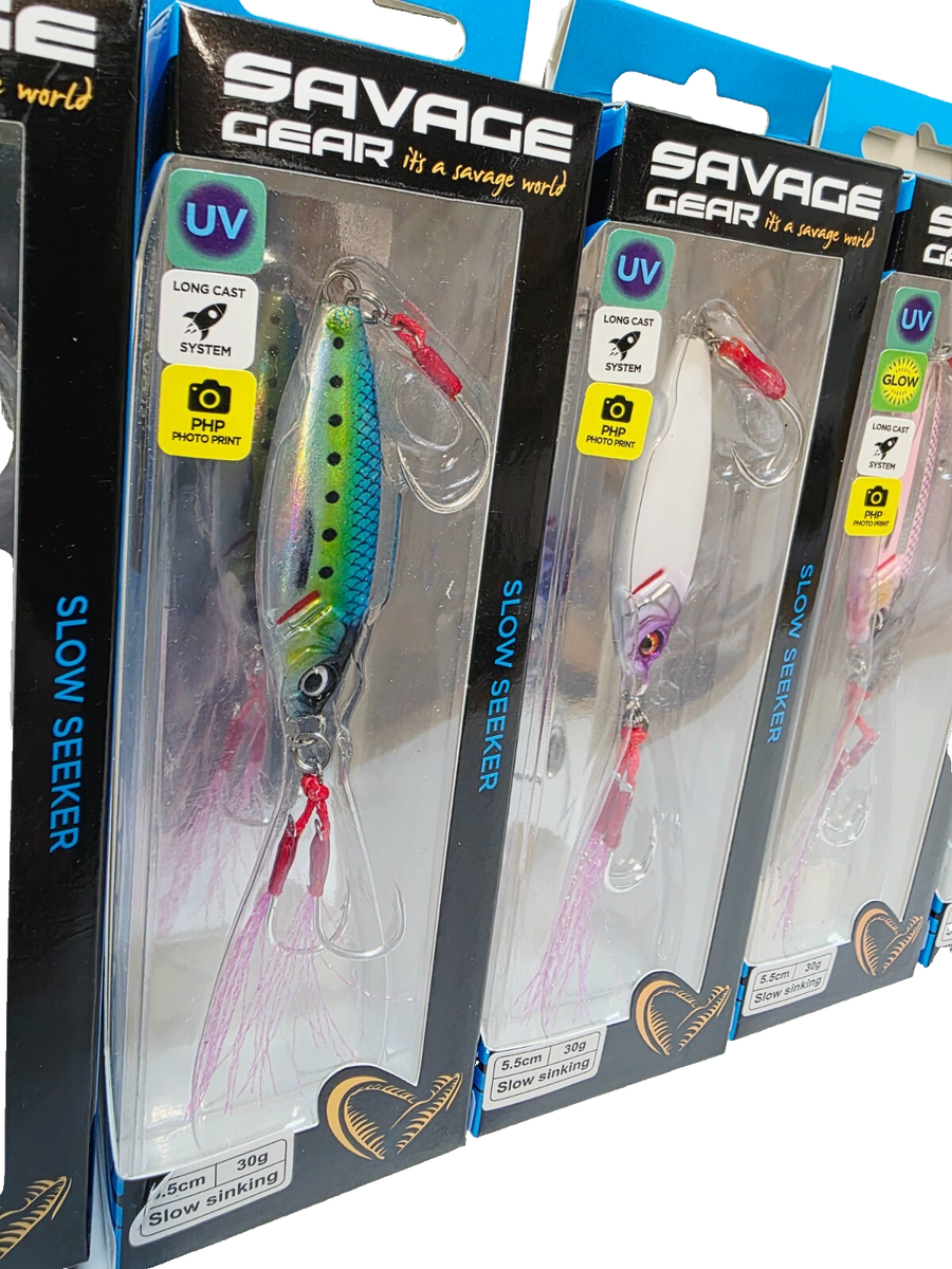 Savage Gear SLOW Seeker Seabass Saltwater Fishing Jig Lures
