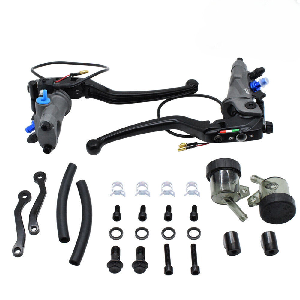 19 RCS CNC Motorcycle Pair Brake Master Cylinder Cable Clutch Radial Brake Pump