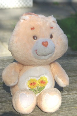 care bear with sunflowers