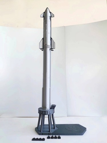 1:400 SpaceX Starship Super Heavy Booster Rocket Model Set with Tower Starbase - Picture 3 of 11