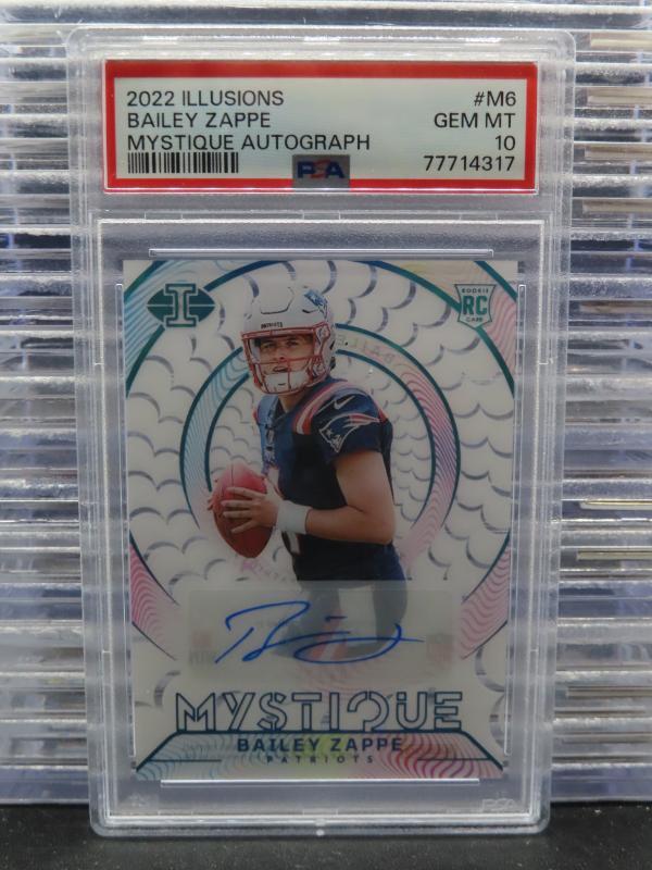 Bailey Zappe Panini Illusions Mystique Autographs #M6 Base
