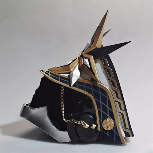 Genshin Impact II Capitano Mask Sentinel Knight Full Face Masks Cosplay Props - Picture 2 of 13
