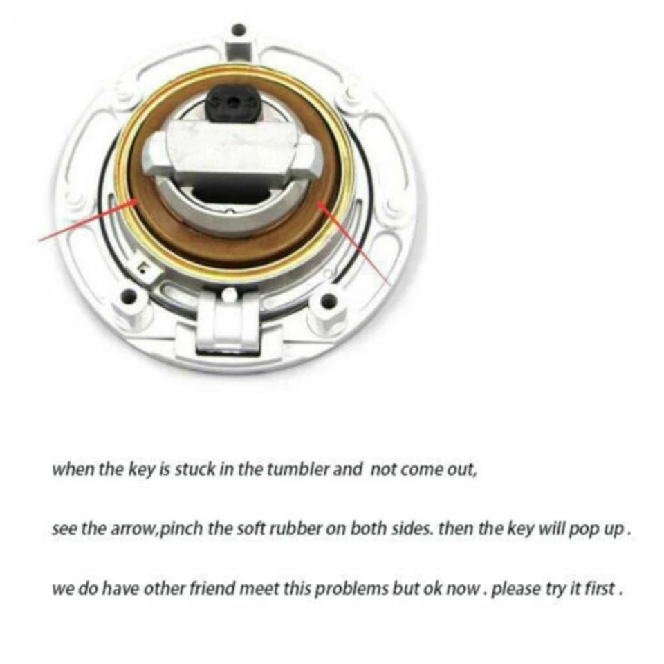 Fit For Kawasaki Ninja 650 ER-6F ER-6N EX650 06-15 Fuel Gas Tank Cap Cover Lock - Image 3 of 4