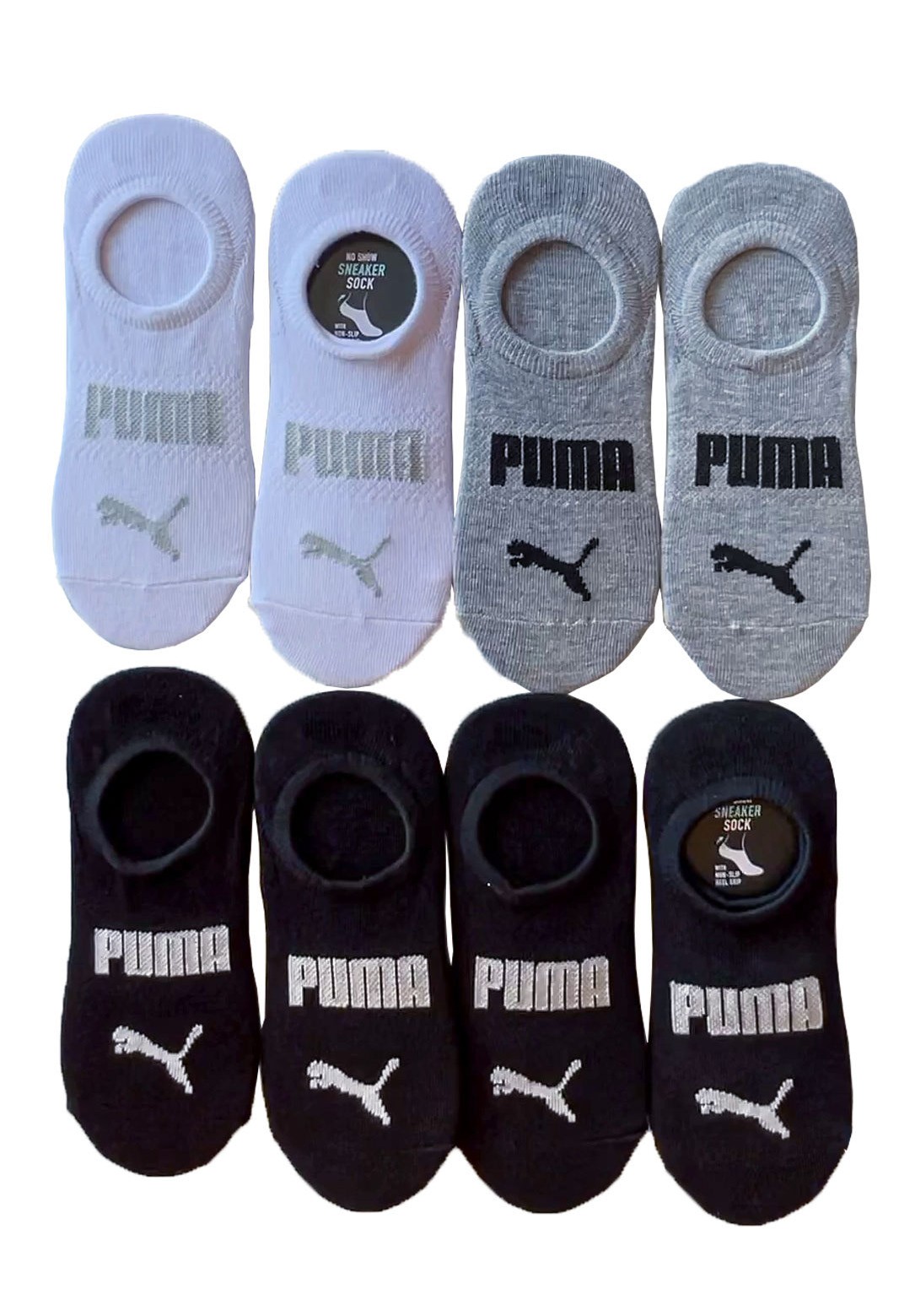 PUMA Ladies no show Sneaker Liner Socks , 8Pack ( Multicolor) eBay