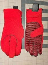 Grip Utility Mechanic Work Gloves Red Black Non-Slip Silicone Box - Tabs - NWOT