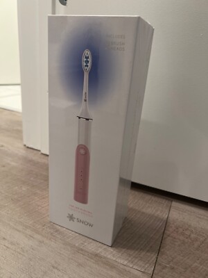 SEALED / NEW Snow LED Electric Toothbrush With Two Brush Heads in  Pink 