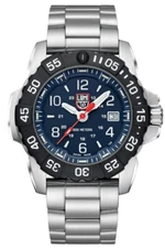 NEW Luminox Men's Watch Navy Seal Swiss Quartz Stainless Bracelet XS.3254.CB