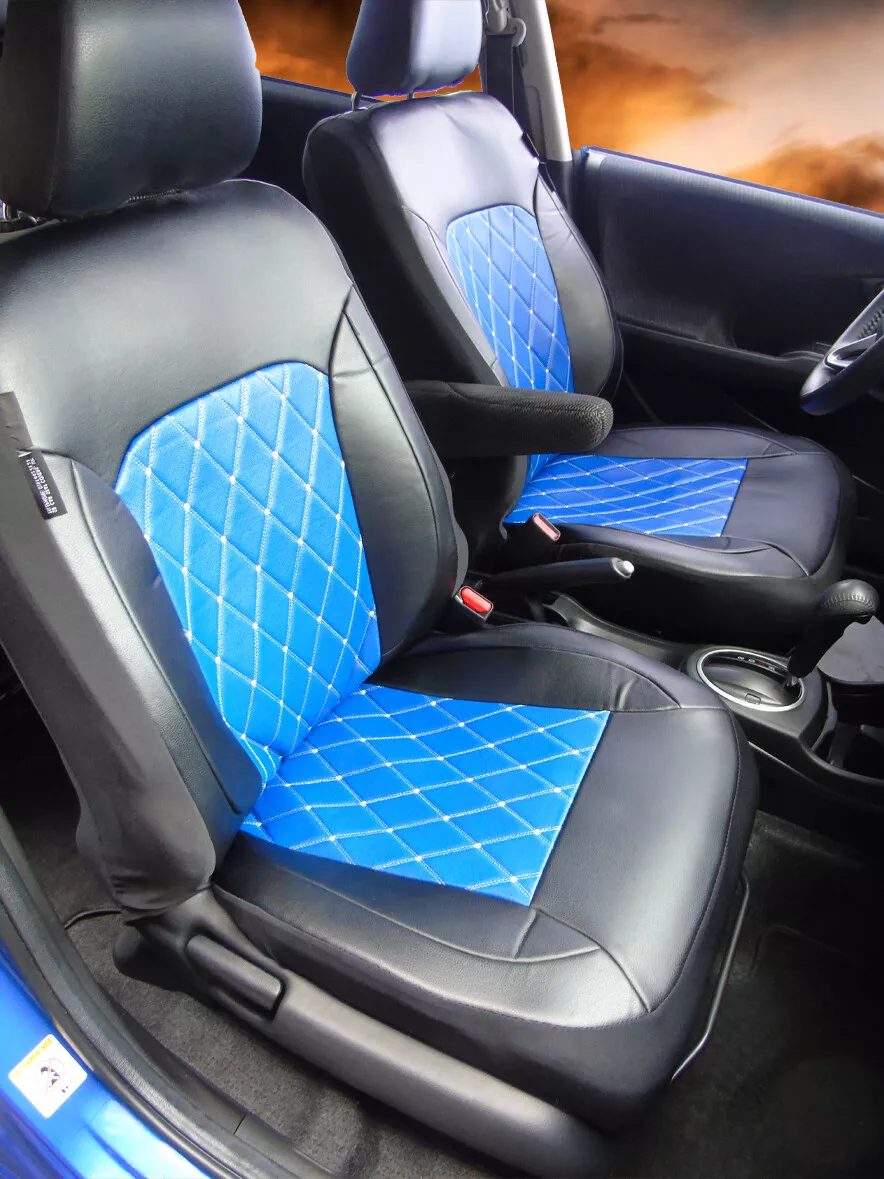 Pour Citroen C4 Picasso Voiture Siège Housses Fluo Bleu Diamant, Complet  Set