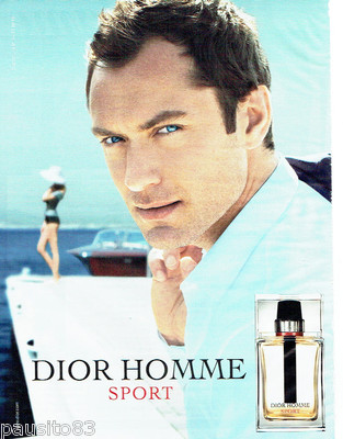 REKLAME WERBUNG 096 2012 Dior Eau Toilette Homme Sport & Jude Law
