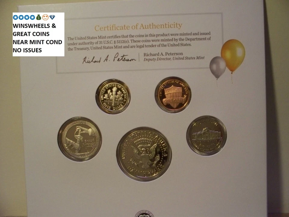 2015 S HAPPY BIRTHDAY 5 COIN SET 💰😍💎US MINT - Image 3 of 4