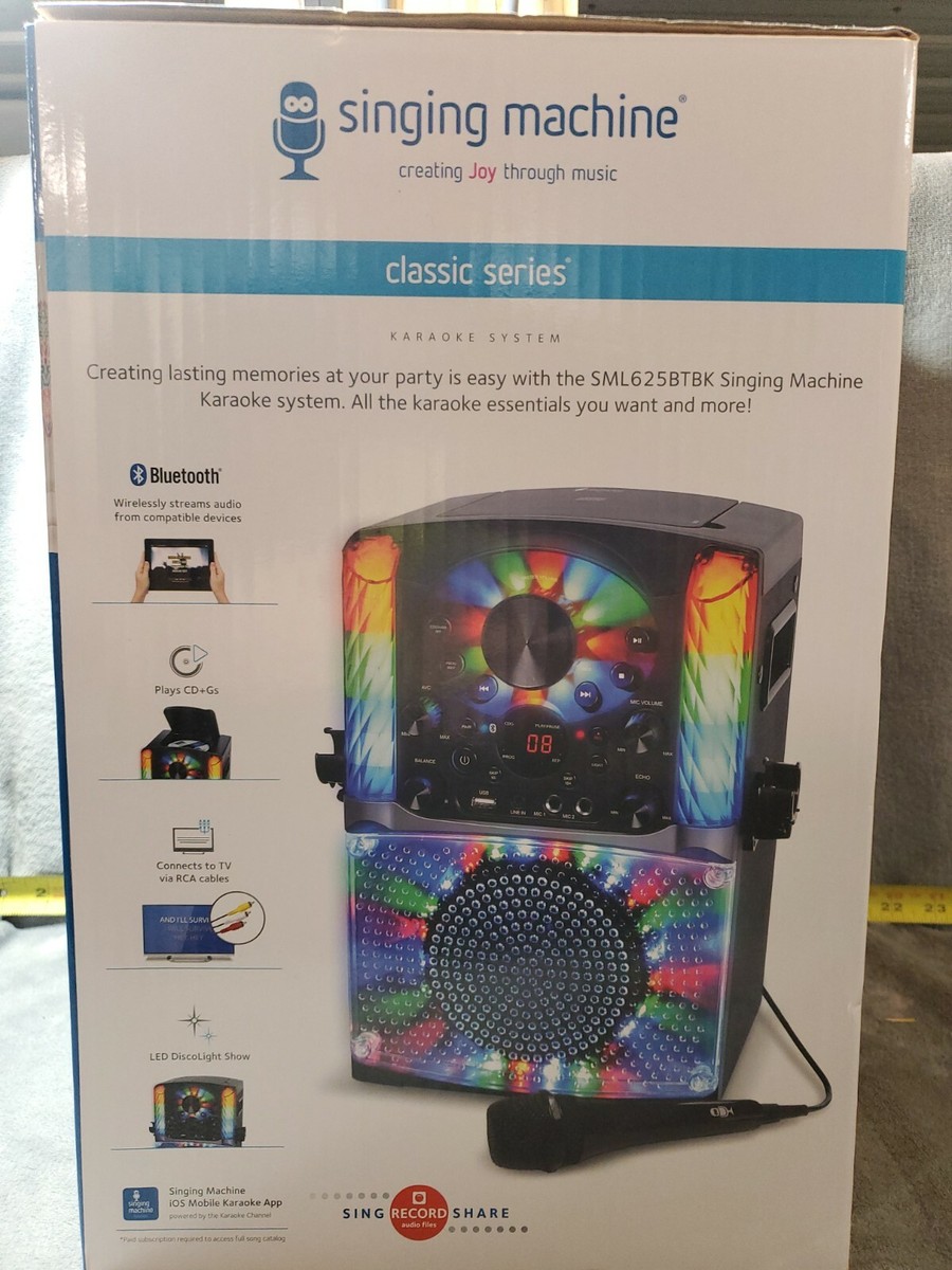Microphone And Speaker Singing Machine SML625BTBKD Karaoke System ...