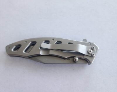 ●KSC ●RailedFrame G23F HW GLOCK23F Liner Lock Skeleton Frame Folding knife 3.125in plain blade - GK23