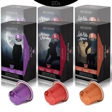Nite Edition 120ct Compatible Nespresso Capsules I Espresso I Lungo I Ristretto