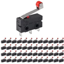 Diitao 50PCS Micro Limit Switch Normally Open and Close Limit Switch KW12-3 A...