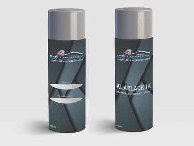 Autolack Spraydose Set für VW,AUDI LY3D TORNADOROT Y3D+Klarlack 2x400ml