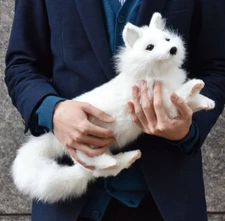 12" ARCTIC FOX 40 Realistic Plush Doll HANSA BH6822