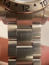 ROLEX EXPLORER II 40MM 16570 Z NO HOLES BLACK DIAL STAINLESS STEEL GMT WATCH 12