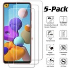 5-Pack For Samsung Galaxy A21 Tempered Glass Screen Protector Premium Guard