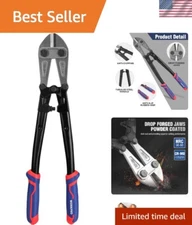 18-inch Bolt Cutter Chrome Molybdenum Steel Heavy Duty Cut Chain Wire Screw