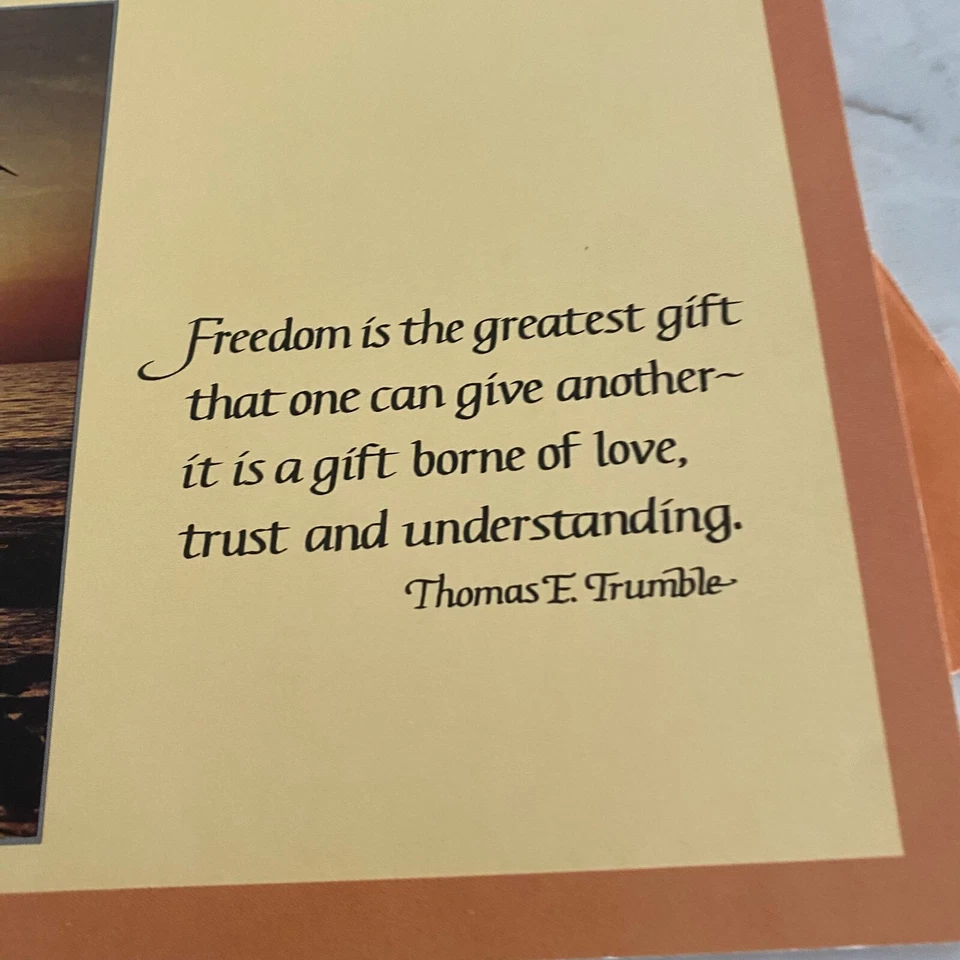 Leanin' Tree 'Freedom is the Greatest Gift' Friendship Message Greeting Card - Image 2 of 4