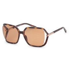 Tom Ford Womens Solange 60mm Dark Havana Sung...