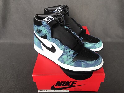 Nike Air Jordan 1 Retro High OG Tie Dye White Black EU 42,5 US(W) 10,5 Neu OVP