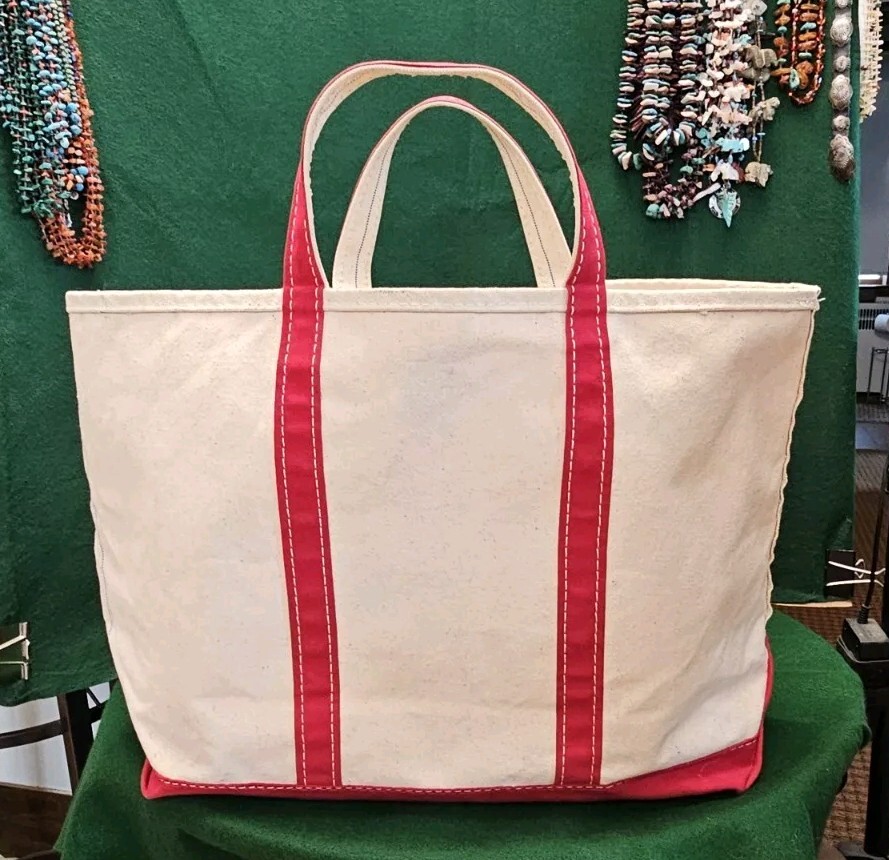 Vintage LL Bean Boat and Tote XL Extra Large Canvas Bag
