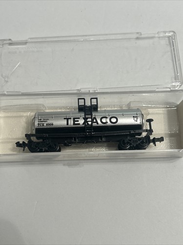 N Scale Model Power Texaco Single Dome Tank Car TCX Rd No. 6305 Model Train