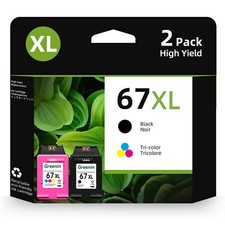 67XL Ink Cartridges for HP Ink 67 XL Deskjet 2752e 2755e 2800e 4152e 4155e 4100e
