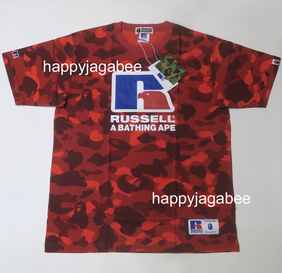 A BATHING APE × RUSSELL ATHLETIC BAPE x RUSSELL COLOR CAMO
